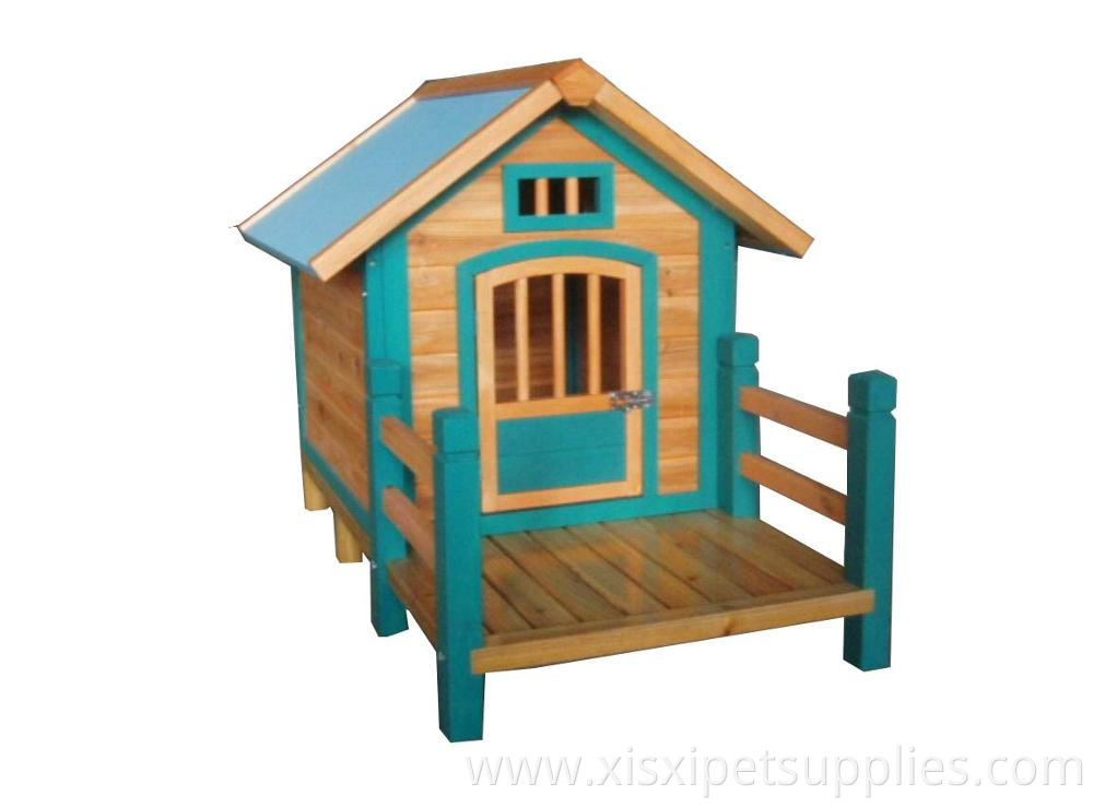 Colorful pet wooden house & Accessories Wood Dog Bed Cat Bed Pet Bed